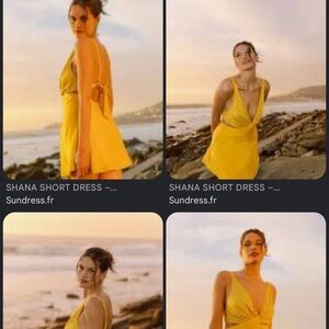 NWT SUNDRESS SHANA SHORT Yellow Dress